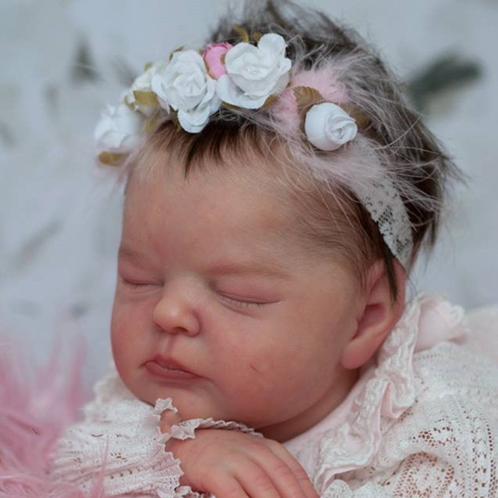 17'' Daisy Reborn Baby Doll Girl, Lifelike Newborn Baby Dolls Vinaen