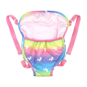 Baby Dolls Carrier Backpack Front and Back Carrier with Straps for 17 Inch to 22 Inch Dolls