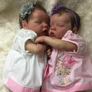 17'' Real Lifelike Twins Olga and Cortney Reborn Baby Doll Gril