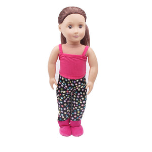18 inch American Girl Doll Pajamas Four-piece Set