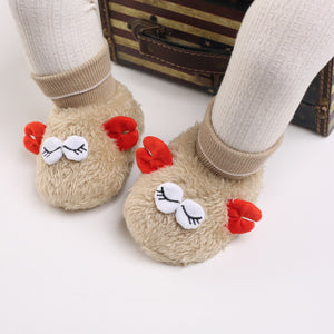 Cute Close Eyes Plush Soft Soles Shoes for 20-24 Inches Reborn Dolls