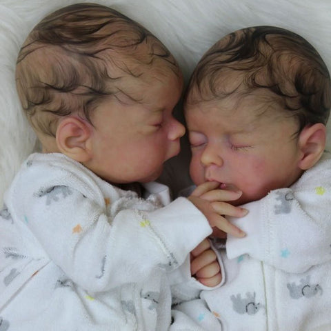 17'' Real Lifelike Twins Jayla and Naomi  Reborn Baby Doll Gril