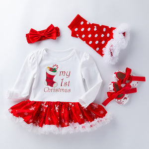 4-Piece Cute Christmas Dress for 21/22/23 Inches Reborn Dolls