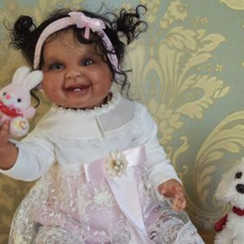 20 inch Little Morgan African American Reborn Baby Doll