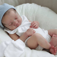 21'' Reborn Baby Boy Gray , Realistic Lifelike Handmade Doll Gift