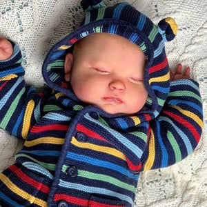 17'' Bruno Asleep Realistic Reborn Baby Boy
