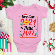 Christmas Dress Goodbye 2021 hello2022 for 21-23 Inches Reborn Dolls