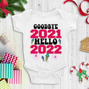 Christmas Dress Goodbye 2021 hello2022 for 21-23 Inches Reborn Dolls