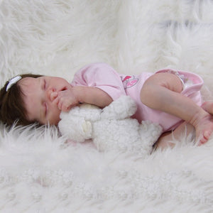 21"Adopted. Beautiful Custom Reborn Baby OOAK Lifelike Baby Girl Boy. Twina Cradle Kit