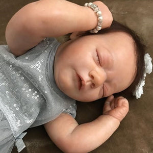 21''Alla's Babies Reborn Baby Doll Girl andy, Bonnie Brown IIORA