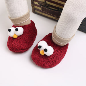 Cute Big Eyes Plush Soft Soles Shoes for 20-24 Inches Reborn Dolls