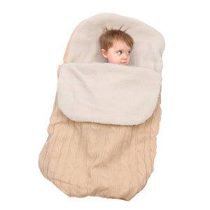 Warm Knit Fleece Sleeping Bag For 17-24 Inches Reborn Dolls