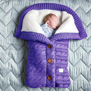 Warm Knit Fleece Sleeping Bag For 17-24 Inches Reborn Dolls