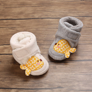 Cute Cartoon Plush Soft Soles Shoes for 20-24 Inches Reborn Dolls