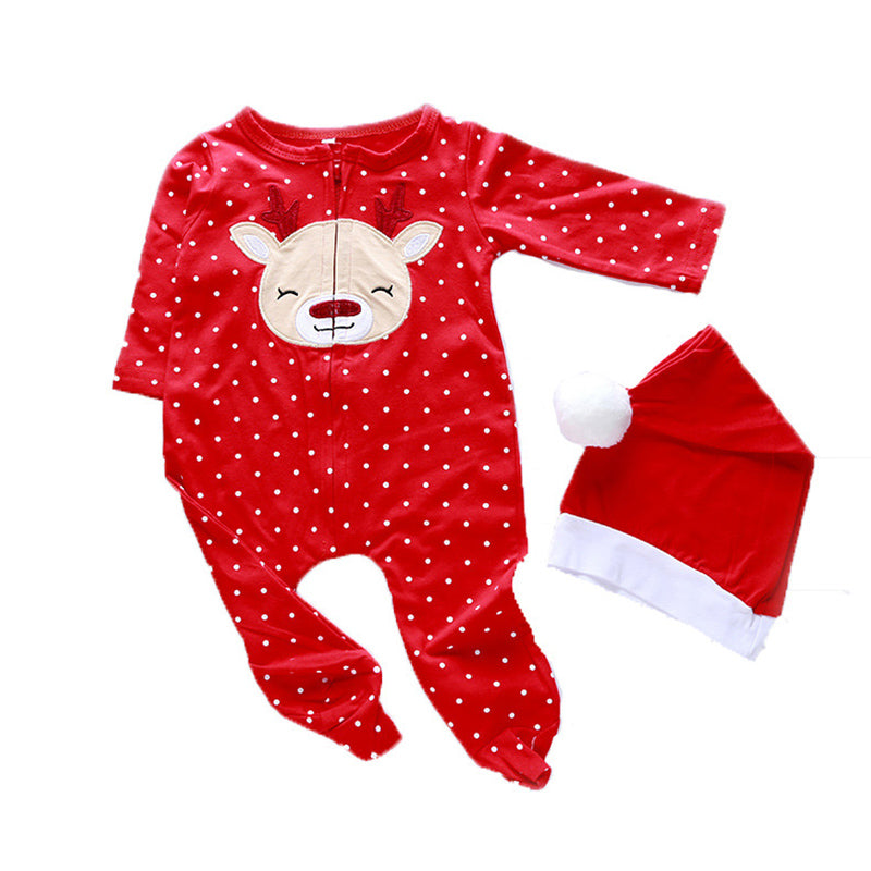 2-Piece Christmas Dress for 22-23 Inches Reborn Dolls