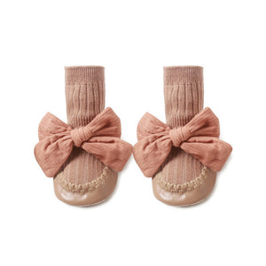Middle Tube Anti-Drop Bow Knot Shoes for 17-24 Inches Reborn Dolls