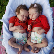 17'' Real Lifelike Twins Rocio and Lisa Reborn Baby Doll Gril