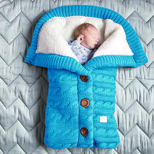 Warm Knit Fleece Sleeping Bag For 17-24 Inches Reborn Dolls