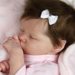 21"Adopted. Beautiful Custom Reborn Baby OOAK Lifelike Baby Girl Boy. Twina Cradle Kit