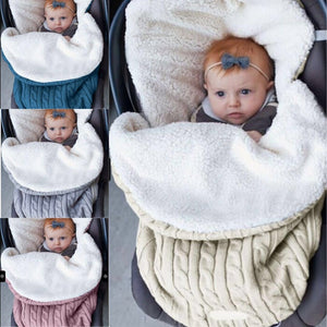 Warm Knit Fleece Sleeping Bag For 17-24 Inches Reborn Dolls