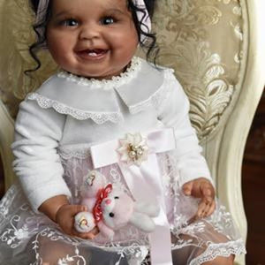 20 inch Little Morgan African American Reborn Baby Doll