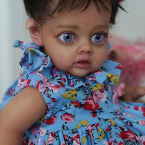 21''inch sweet Realistic African American Allison reborn baby doll Flo