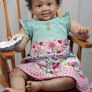 19 inch sweet Realistic African AmericanAllison  reborn baby doll