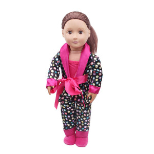 18 inch American Girl Doll Pajamas Four-piece Set