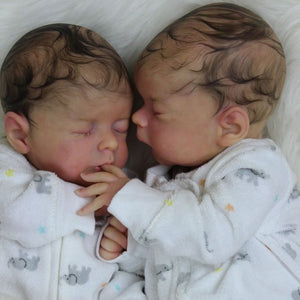 17'' Real Lifelike Twins Jayla and Naomi  Reborn Baby Doll Gril