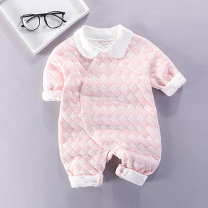 Sweet Long Sleeve Grid Doll Bodysuit for 22-23 Inches Reborn Dolls