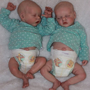 17"Amazing twins reborned by Kelly Dudley.