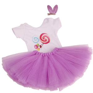 18 inch American Girl  T-shirt and Skirt With Hairpin