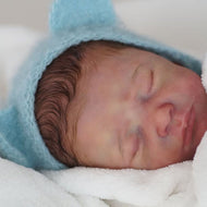 22''Sleeping Reborn Boy Doll Lifelike Realistic Silicone  Baby Boy