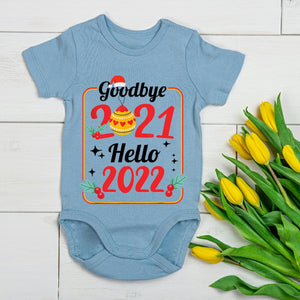 Christmas Dress Goodbye 2021 hello2022 for 21-23 Inches Reborn Dolls