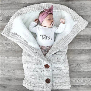 Warm Knit Fleece Sleeping Bag For 17-24 Inches Reborn Dolls