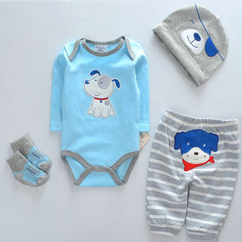 4 pcs Blue  Clothing Set for 20''- 22'' Reborn Doll Boy