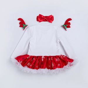 4-Piece Cute Christmas Dress for 21/22/23 Inches Reborn Dolls