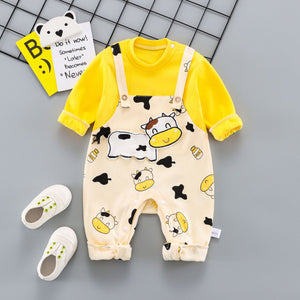 Cow Print Bodysuit Clothes for 50-55cm Reborn Dolls