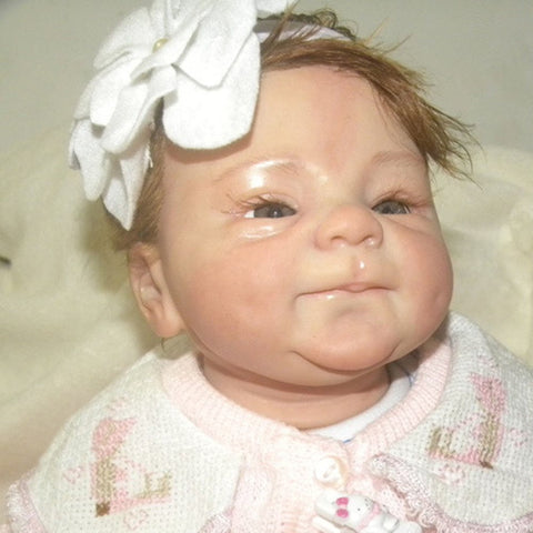 17''inch sweet Realistic African American Allison reborn baby doll Cocomalu