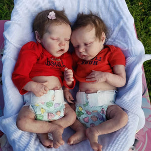 17'' Real Lifelike Twins Rocio and Lisa Reborn Baby Doll Gril