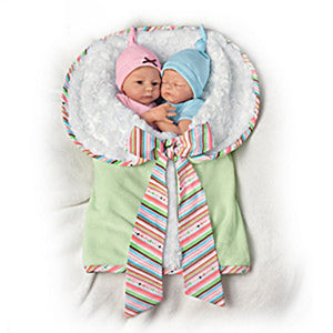 17'' Vernon and Sabela Truly Twins Baby Girl Dolls Toy