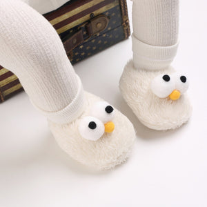 Cute Big Eyes Plush Soft Soles Shoes for 20-24 Inches Reborn Dolls