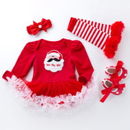 4-Piece Cute Christmas Dress for 21/22/23 Inches Reborn Dolls
