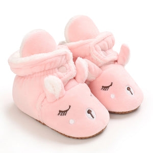 Cute Elk Plush Soft Soles Shoes for 20-24 Inches Reborn Dolls
