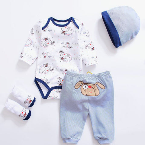 4 pcs Baby Doll Boy Clothing Set for 20''- 22'' Reborn Doll