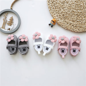 Lovely Flower Soft Soles Shoes for 20-24 Inches Reborn Dolls