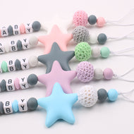 Cute Silicone Pacifier Chain With Star