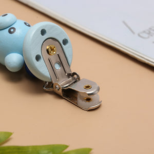Cute Wooden Razor Bear Pacifier Chain