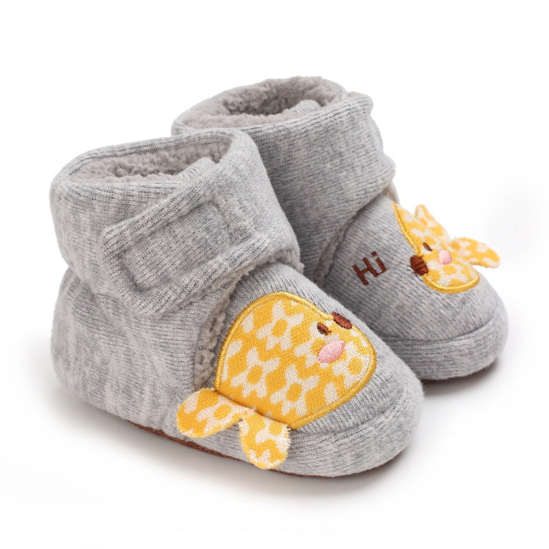 Cute Cartoon Plush Soft Soles Shoes for 20-24 Inches Reborn Dolls