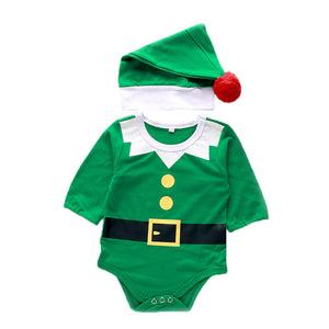 Christmas Green Bodysuit for 22-23 Inches Reborn Dolls